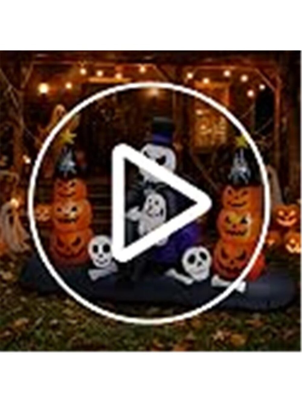 8FT Halloween Inflatables Outdoor Decorations, LED Lighted Inflatable Skeleton - Picture 7 of 7